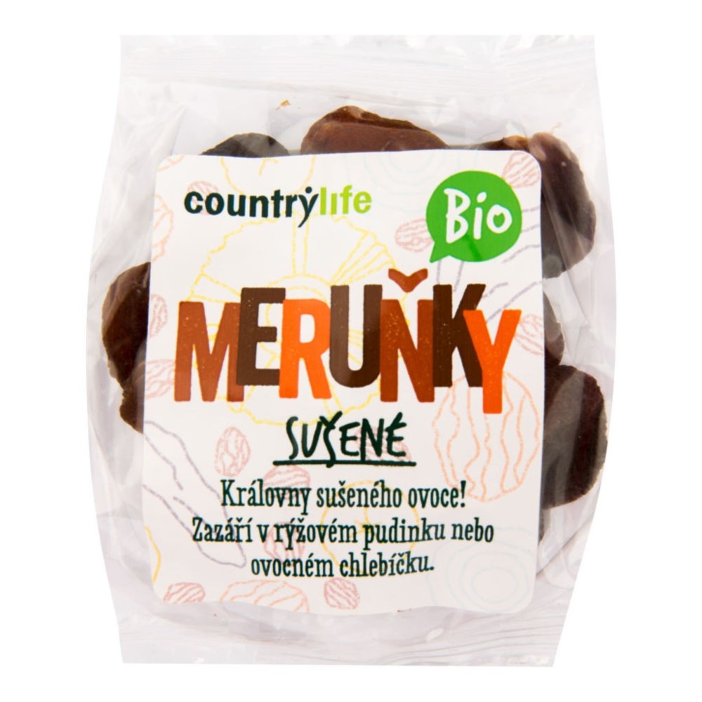 Bio Sušené meruňky 100g Country Life